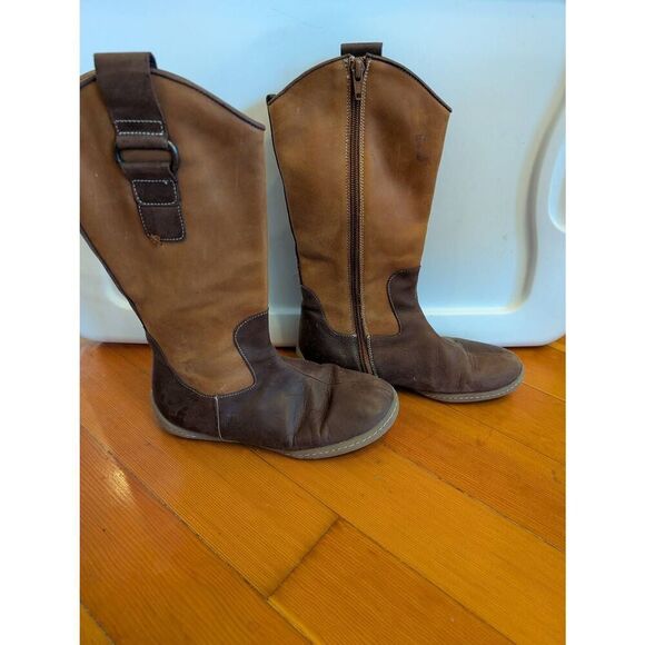 Opera Women's Leather Mid-Calf Boots Brown Size 1.5 - Picture 1 of 6